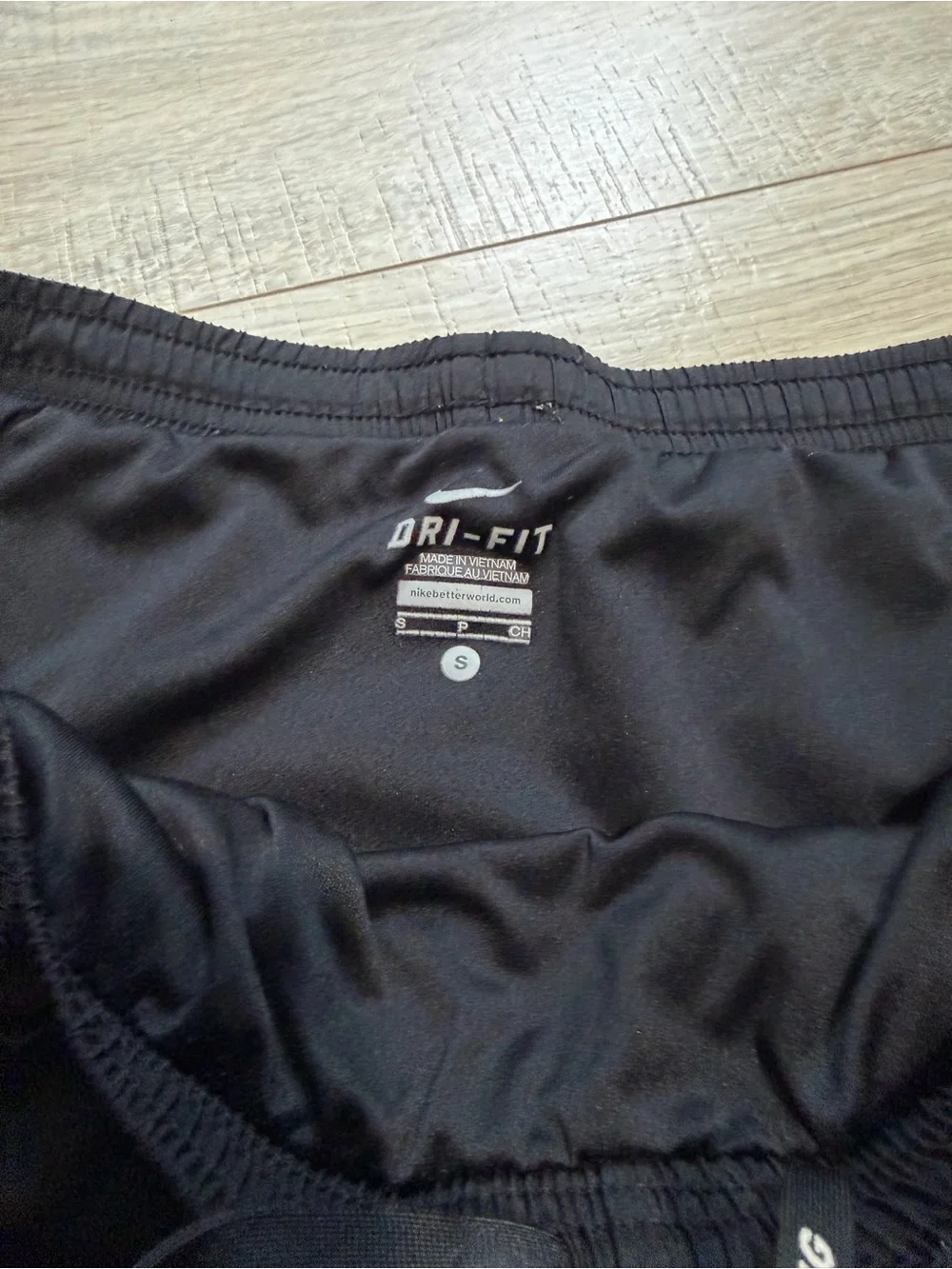 Nike woman’s Black & Green Running Shorts